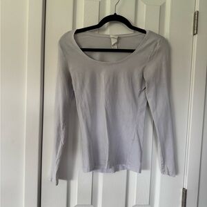 Classic White Women's Long Sleeve Top